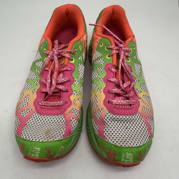 Asics Gel Noosa Tri 9 Triathlon C401N Pink Orange Lime Running Womens Size 7 - Picture 4 of 12
